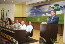 Riedel reforça apoio à Embrapa durante posse inédita de nova diretoria em Campo Grande