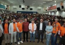 Lidio Lopes comanda ato histórico do Avante em MS, lota Câmara de Campo Grande e recebe Augusto Cury e Luiz Tibé