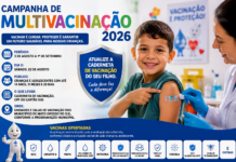 Campanha de Multivacinação 2026 atualiza cadernetas de crianças e adolescentes em MS