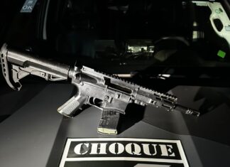 Choque encontra fuzil de guerra avaliado em R$ 40 mil após denúncia anônima em Ponta Porã