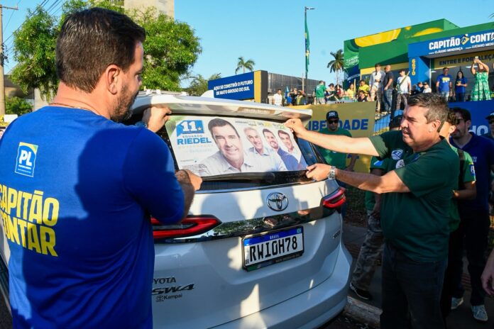 Riedel participa de atos de campanha do PL e reforça aliança em Campo Grande