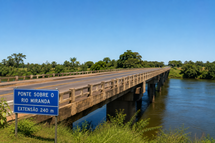 Tráfego da ponte sobre o rio Miranda, na MS-345, ficará interditado por 48 horas na próxima semana Tráfego da ponte sobre o rio Miranda, na MS-345, ficará interditado por 48 horas na próxima semana