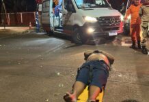Motorista atropela três pessoas e é esfaqueado após confusão em espetinho de Campo Grande